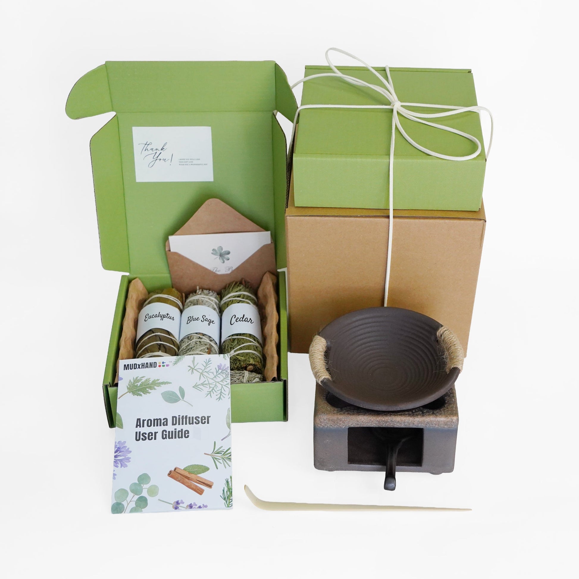 Ceramic Aromatherapy Burner - Modern Wax Melt Warmer & Essential Oil Burner - 5 Color availiable MUDxHAND