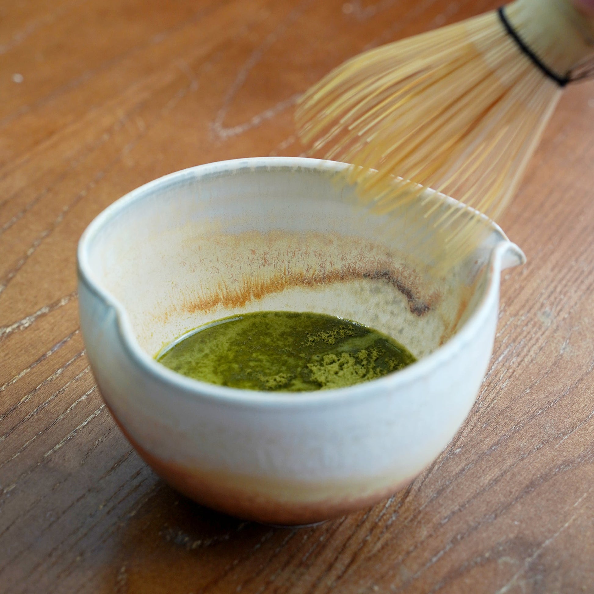 Chocolate Heart Shaped Matcha Bowl Set Mudhandceramic