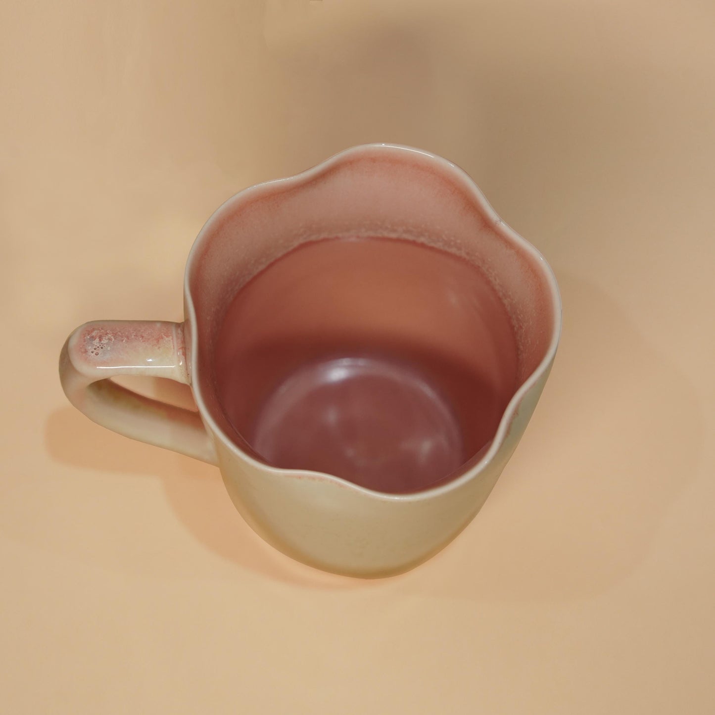 10oz ceramic mug, Two Glaze Colors, pottery mug with snowflake design, handmade coffee cup, tea mug, Red Mug,Blue Mug,coffee lover, gift mug