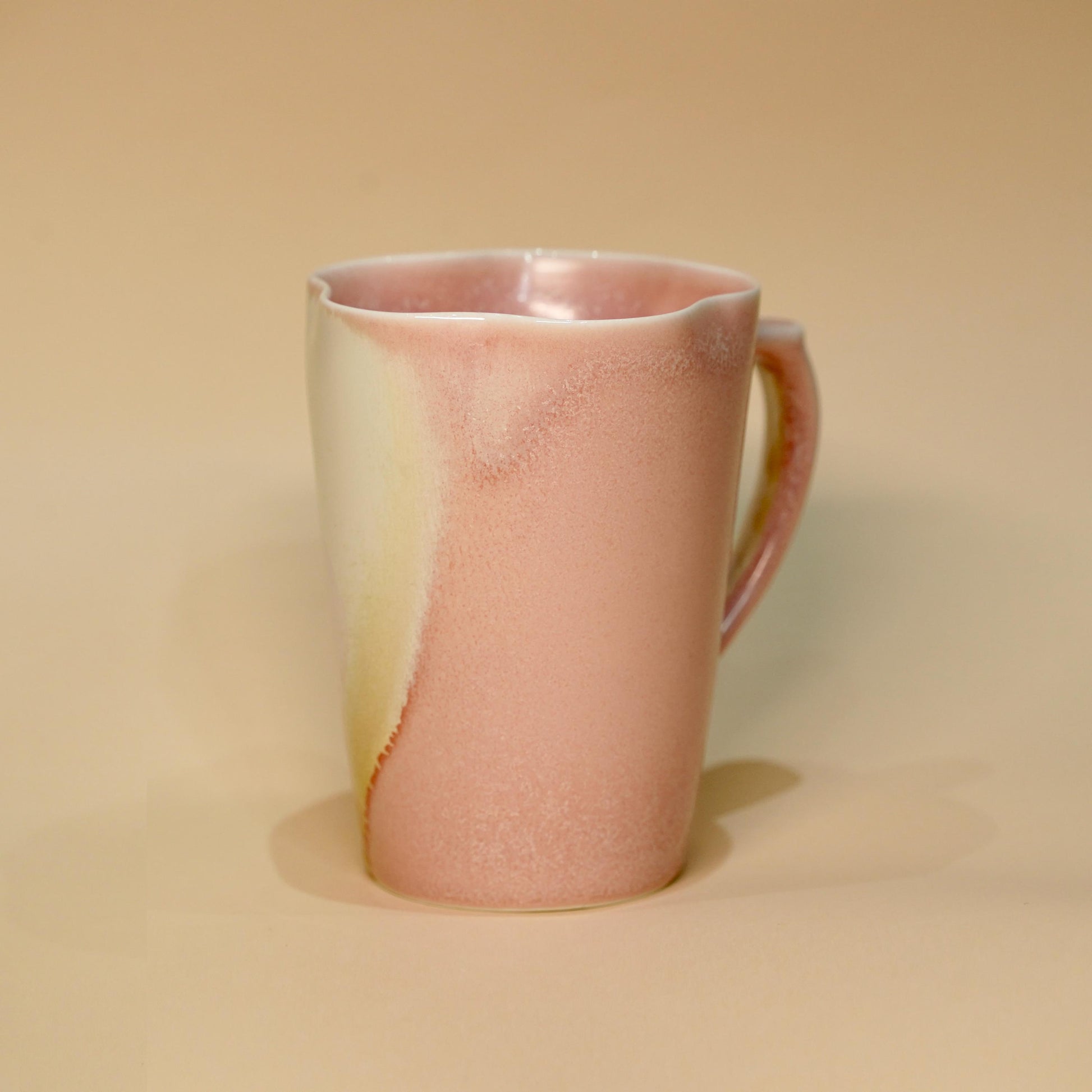 10oz ceramic mug, Two Glaze Colors, pottery mug with snowflake design, handmade coffee cup, tea mug, Red Mug,Blue Mug,coffee lover, gift mug