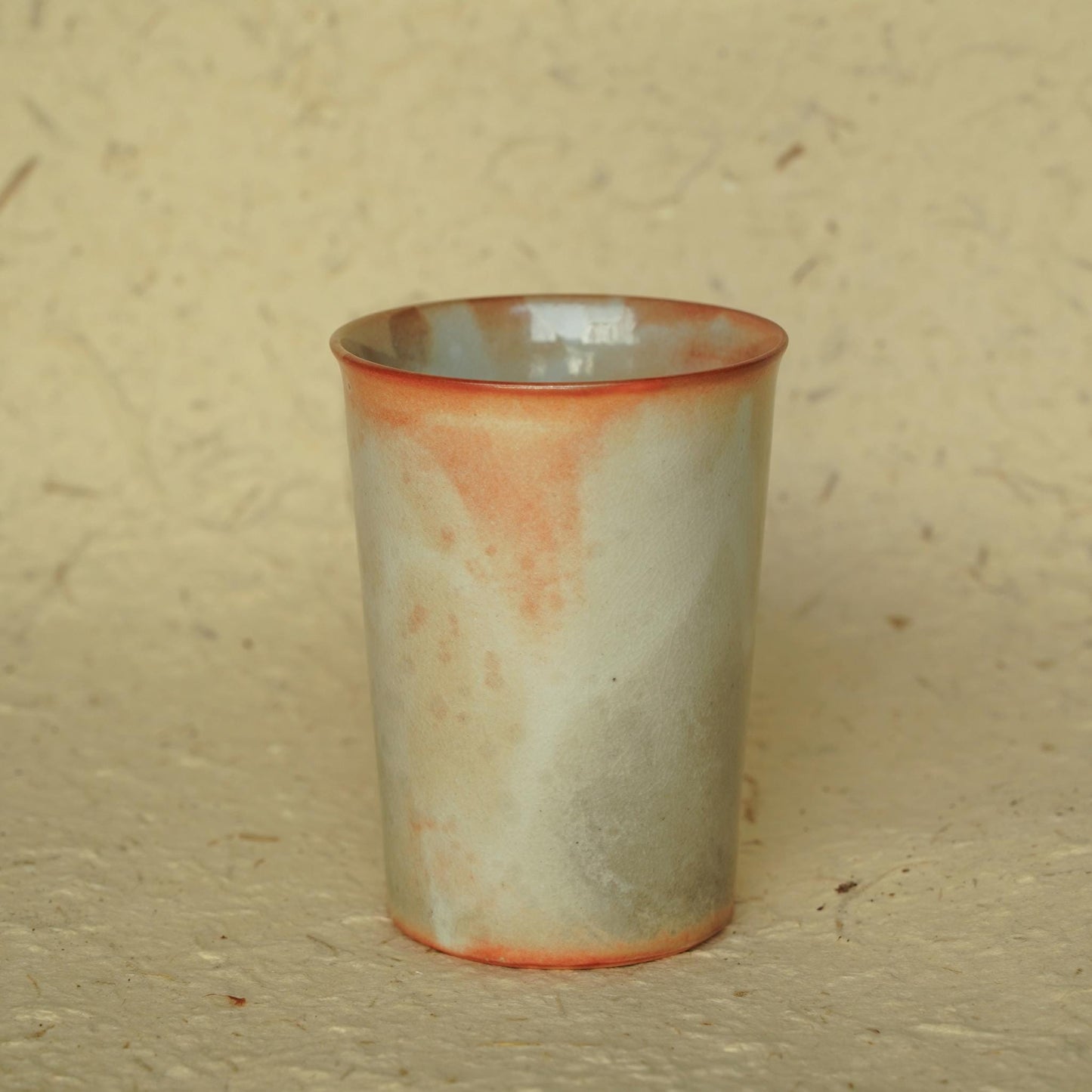 Orange and Flame Red kiln change Ceramic Cup tea coffee mug, fire texture and unique glaze,handmade pottery,stoneware,Travel Tumbler