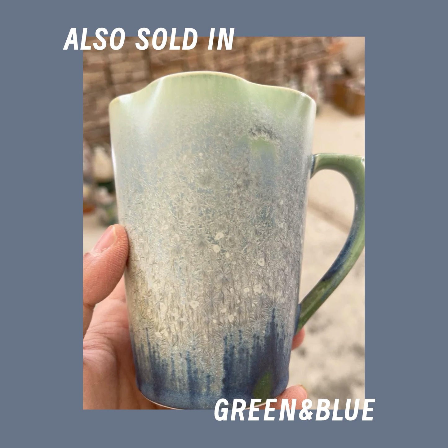 10oz ceramic mug, Two Glaze Colors, pottery mug with snowflake design, handmade coffee cup, tea mug, Red Mug,Blue Mug,coffee lover, gift mug