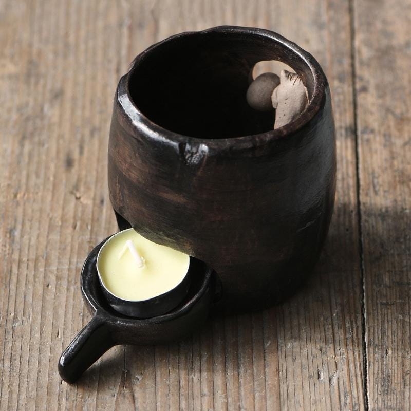 Ceramic Wax Melt Burner,Ceramic Owl Essential Oil Burner,Tea Light Holder,Fragrance Diffuser, Oil Diffuser ,Wax warmer ,Palo Santo Diffuser