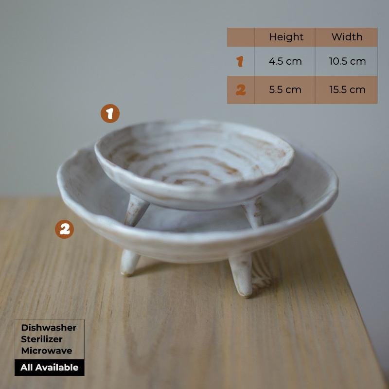 Palo Santo Burner with foot, Ceramic plate, Sushi plate with three foot,cone incense holder, wabisabi incense holder, ceramic dish set MUDxHAND