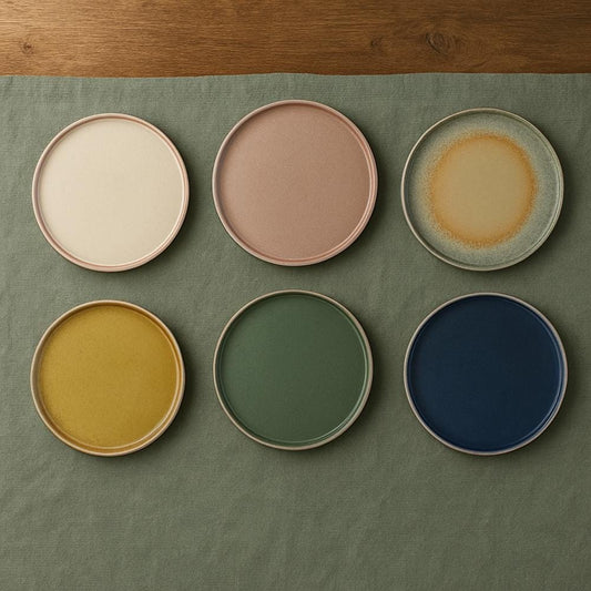 Dinnerware plate Set, Ceramic Dinner Plate: Japanese Sushi Serving Dish, bulk dinnerware supply MUDxHAND