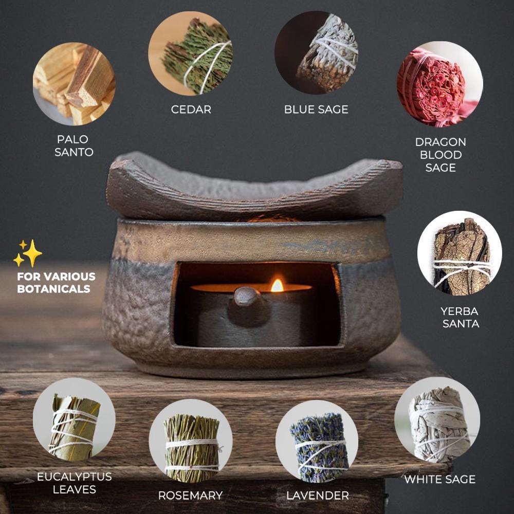 Aromatherapy Diffuser, Aroma burner Gift box: Wax Melt Burner Christmas, Wax Warmer, Fragrance Diffuser, Aromatherapy gift for her MUDxHAND