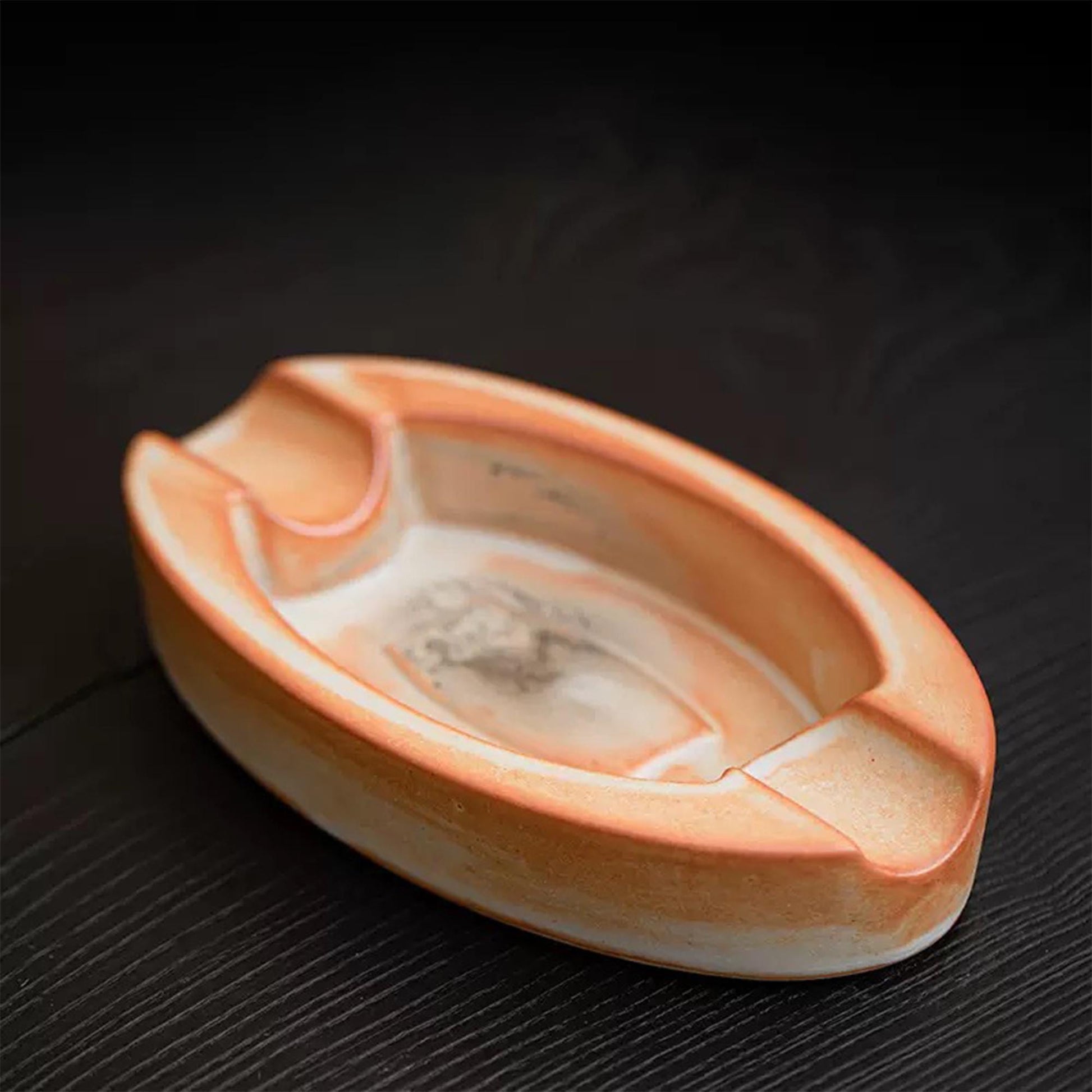 Retro Style Cigar Ash Tray, cigarette holder, Ceramic cigar ash tray, gift for men, groomsman gift, Smoker Gift MUDxHAND